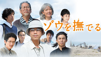 ゾウを撫でる のサムネイル画像